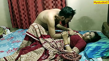 A married Indian woman engages in real sex with her husband and a close friend, captured in clear Hindi audio